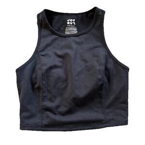 Joy Lab Women Bra Sports Lace Up Moisture Wicking Athletic Black Small